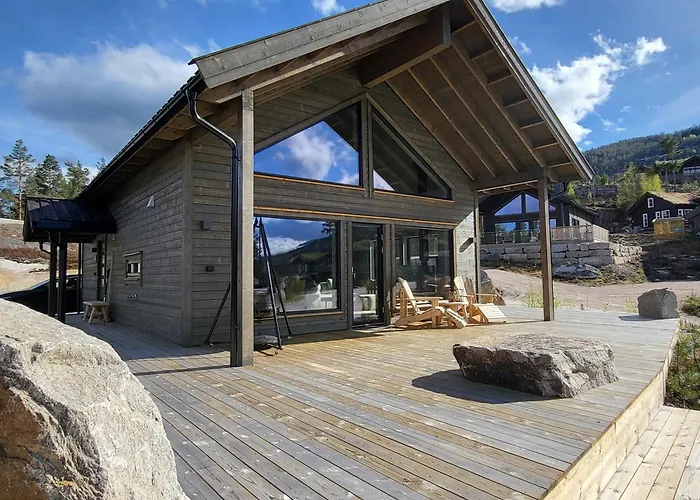 Stylishly Furnished Chalet With A Large Terrace In Vradal